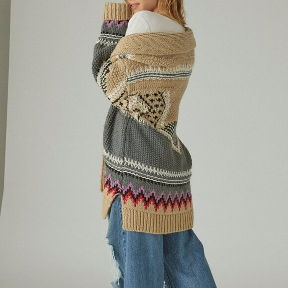 Aztec sweater cardigan - Picture 3 of 16